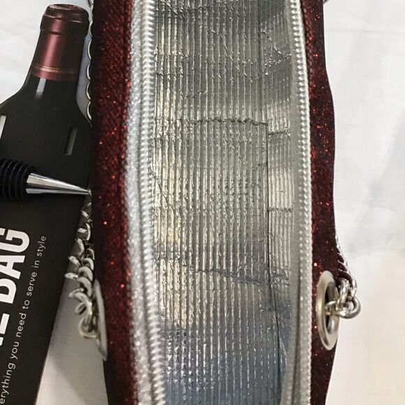 Wild Eye Designs Iceware Red Insulated Wine Bottle Cooler With Stopper Bag - Picture 8 of 13